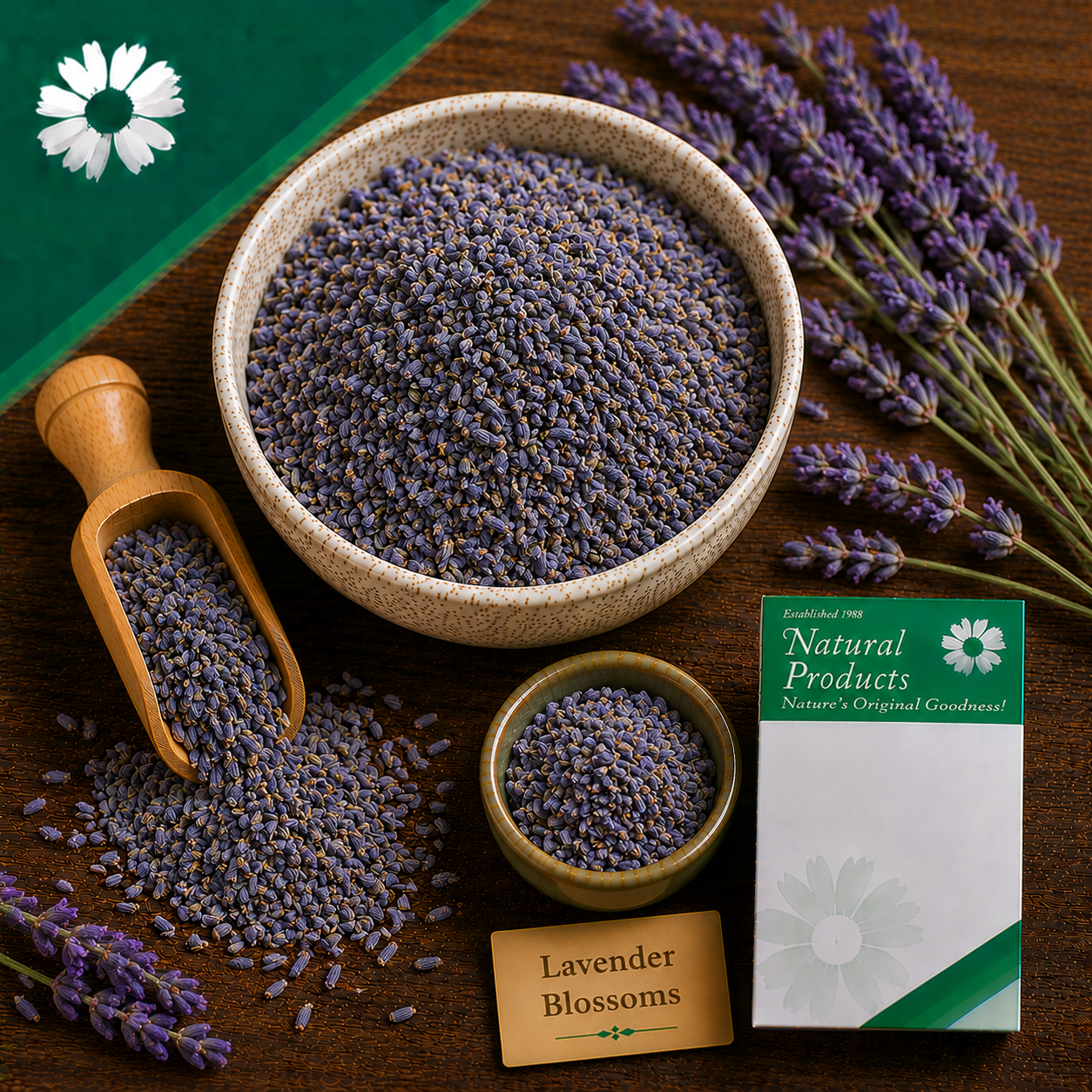 Dried Lavender Blossoms Herbal Tea