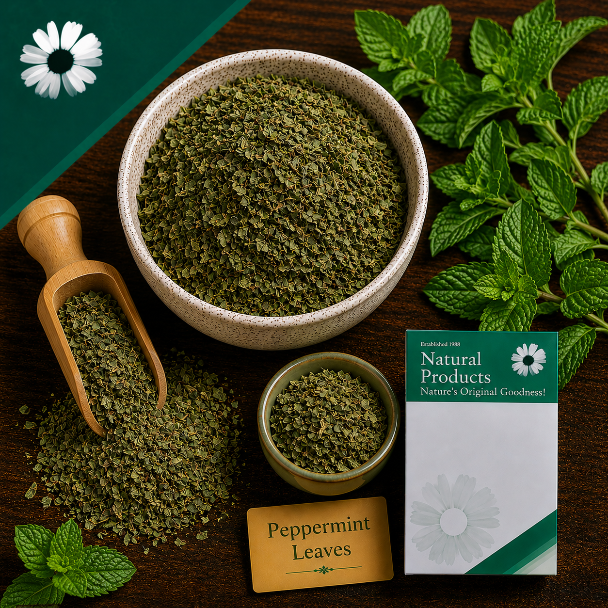 Dried Peppermint Leaves Herbal Tea