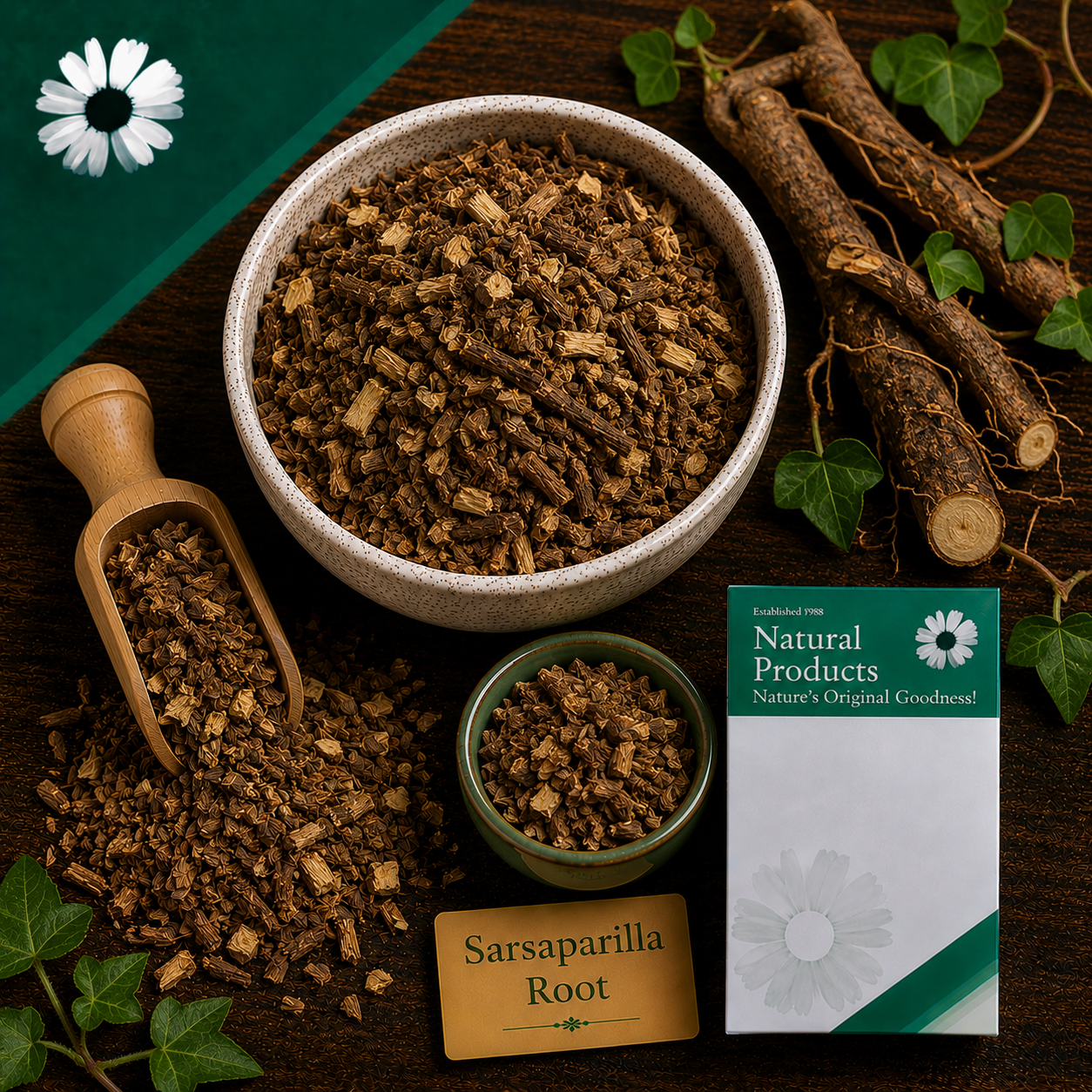 Dried Sarsaparilla Root* Herbal Tea