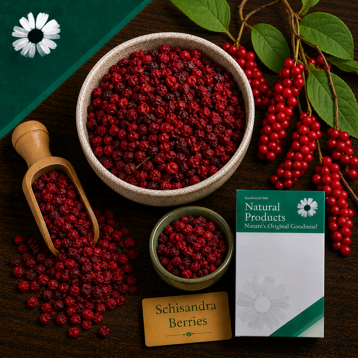 Dried Schisandra Berries* Herbal Tea