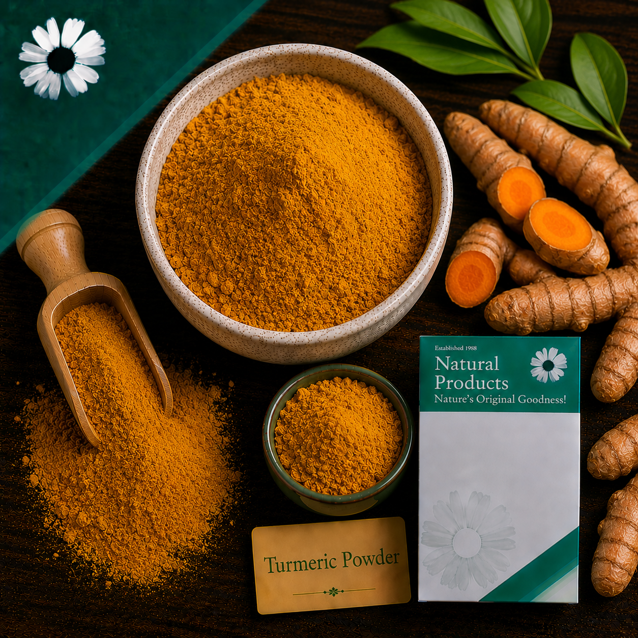 Dried Turmeric Powder Herbal Tea